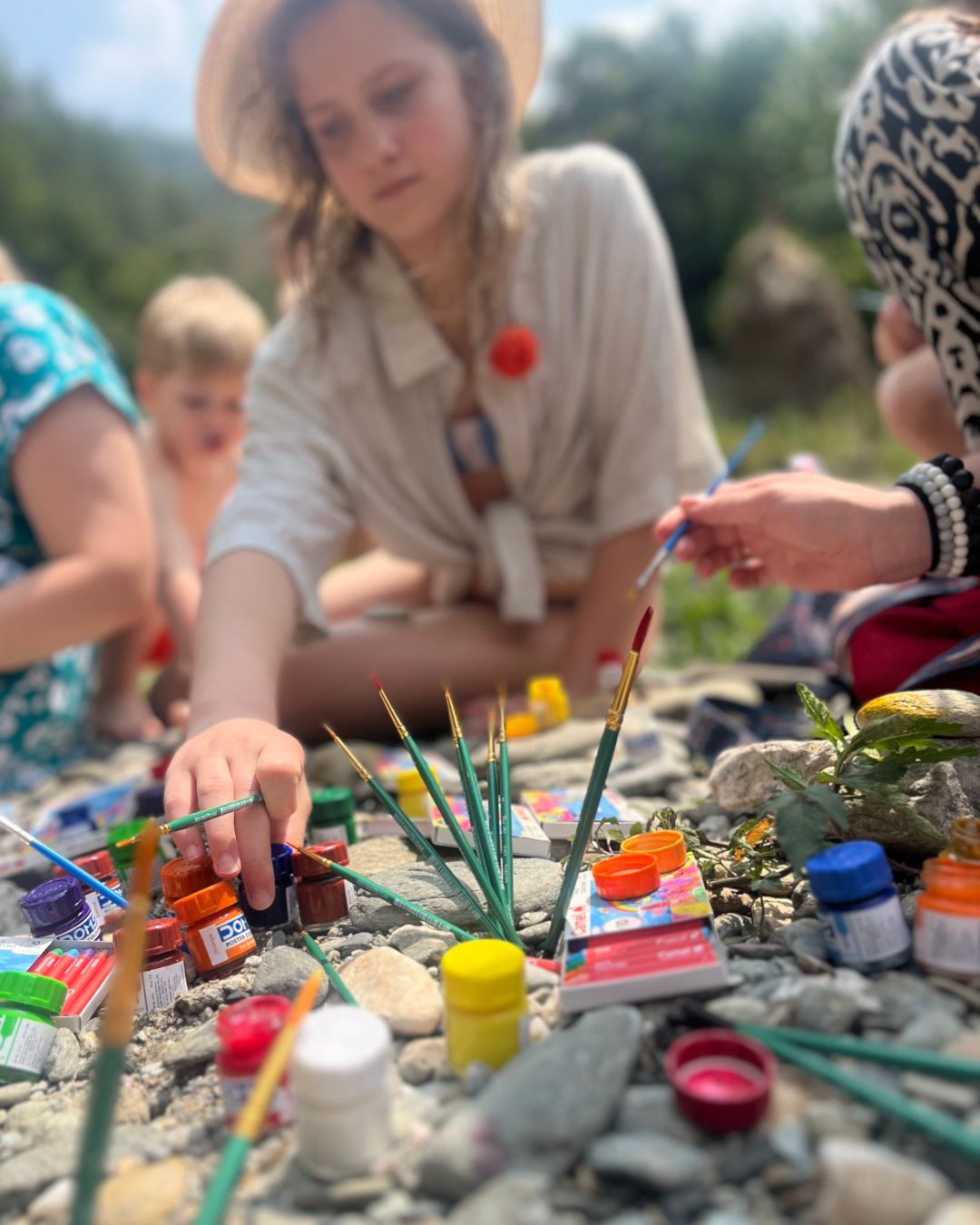 Painting by the River